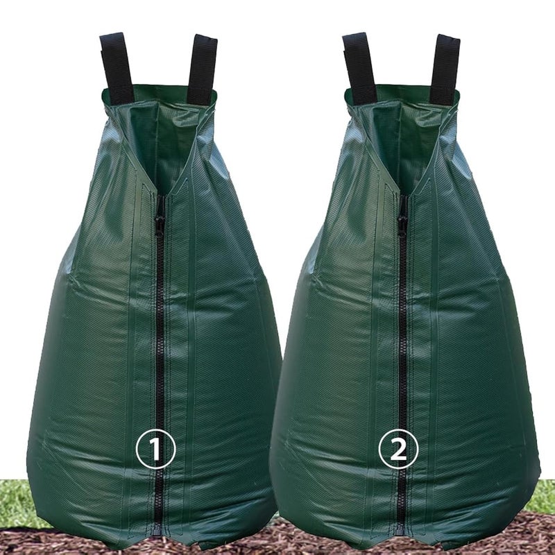 USHIGHLIGHT USHIGHTLIGHT All New 20 Gallon Tree Watering Bag, Slow Release Watering Bag for Trees, Portable Tree Drip Irrigation Bag, Water Saving Irrigation Water System(1/2/3) (2, 20 Gallon) - Image 1